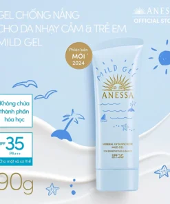 Kem chống nắng dạng gel dịu nhẹ cho da nhạy cảm và trẻ em Anessa Mineral UV