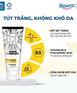 Kem Rửa Mặt Tút Sáng Từ Đất Sét Trắng Oxy White Complete