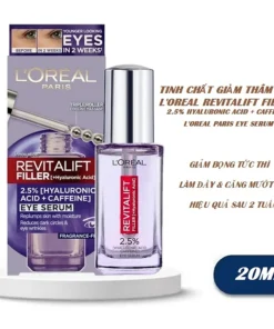 Serum L'Oreal Giảm Bọng Mắt & Làm Đầy Rãnh Nhăn 20ml Revitalift 2.5% Hyaluronic Acid + Caffeine Eye Serum